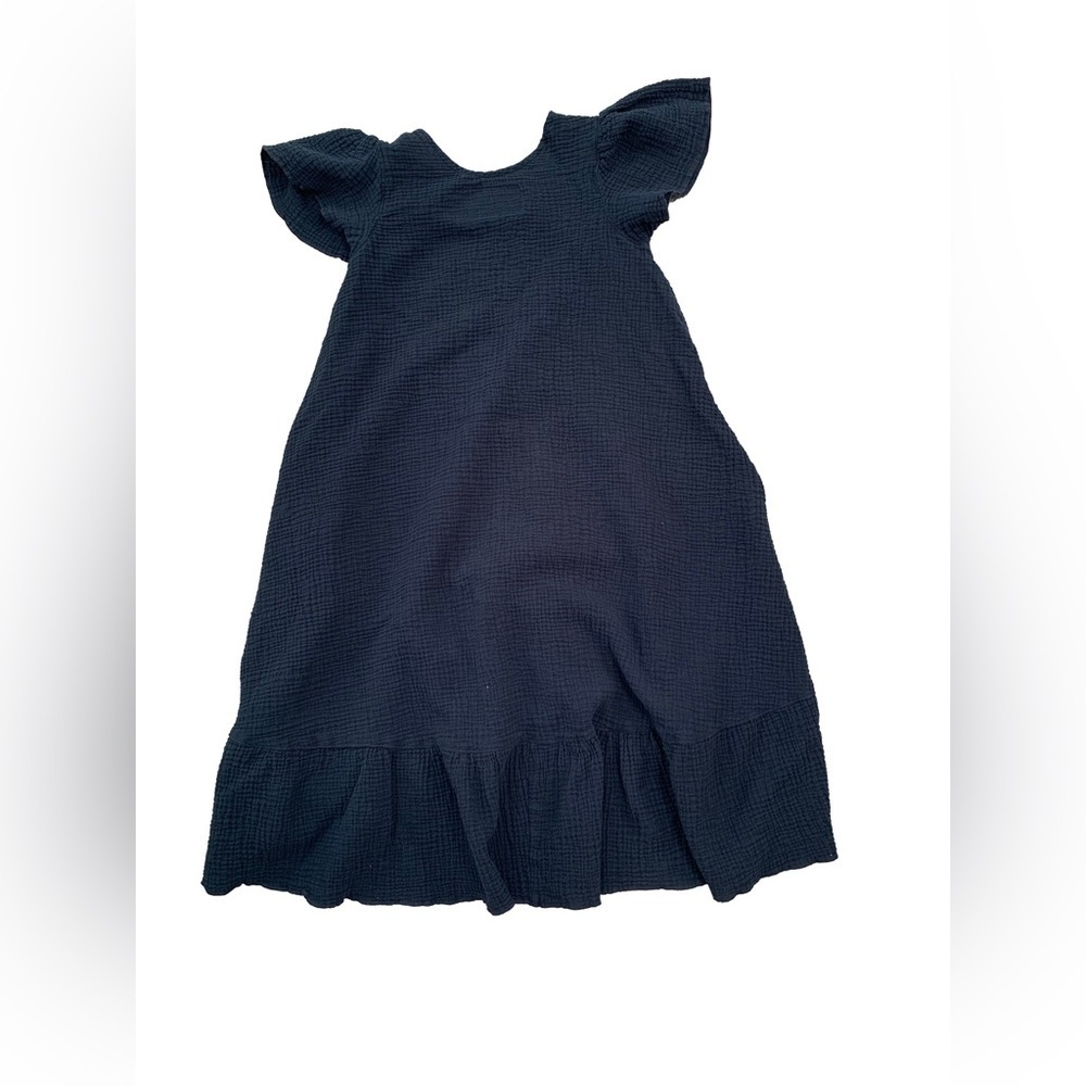 Farmhouse Frocks Size XS Black Gauze Dress with Flutter Sleeves - Picture 2 of 7